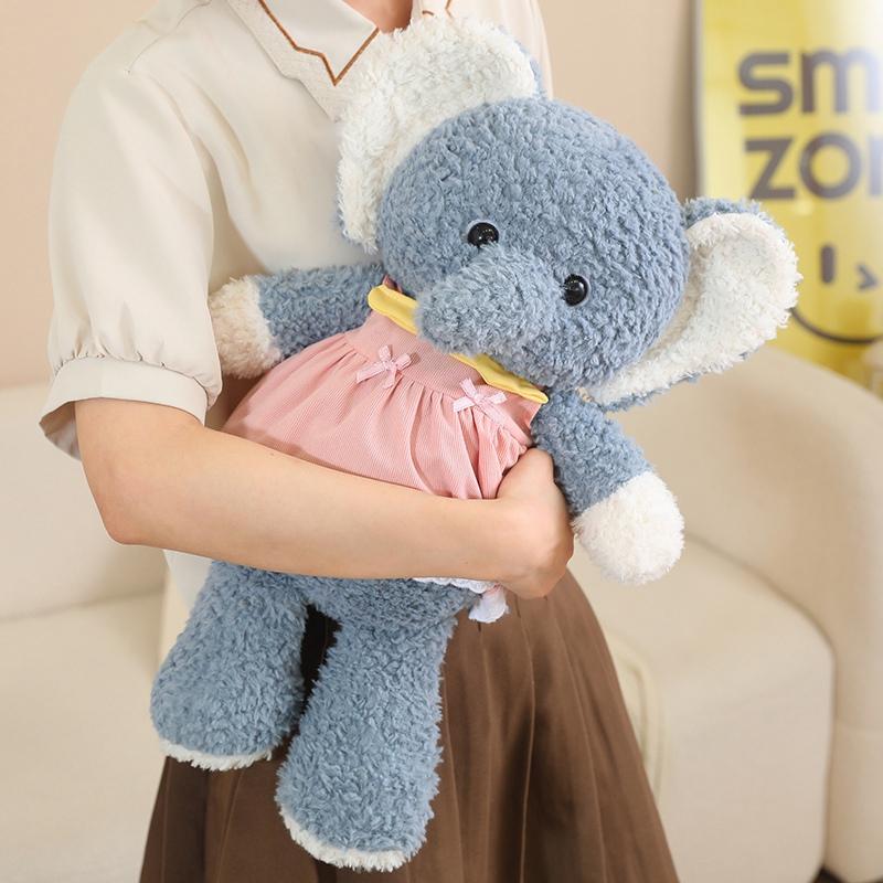 Cute Cartoon Brown Bear Pink Rabbit Plush Toy Soft Stuffed Animal Elephant Doll Home Decor Kids Gift