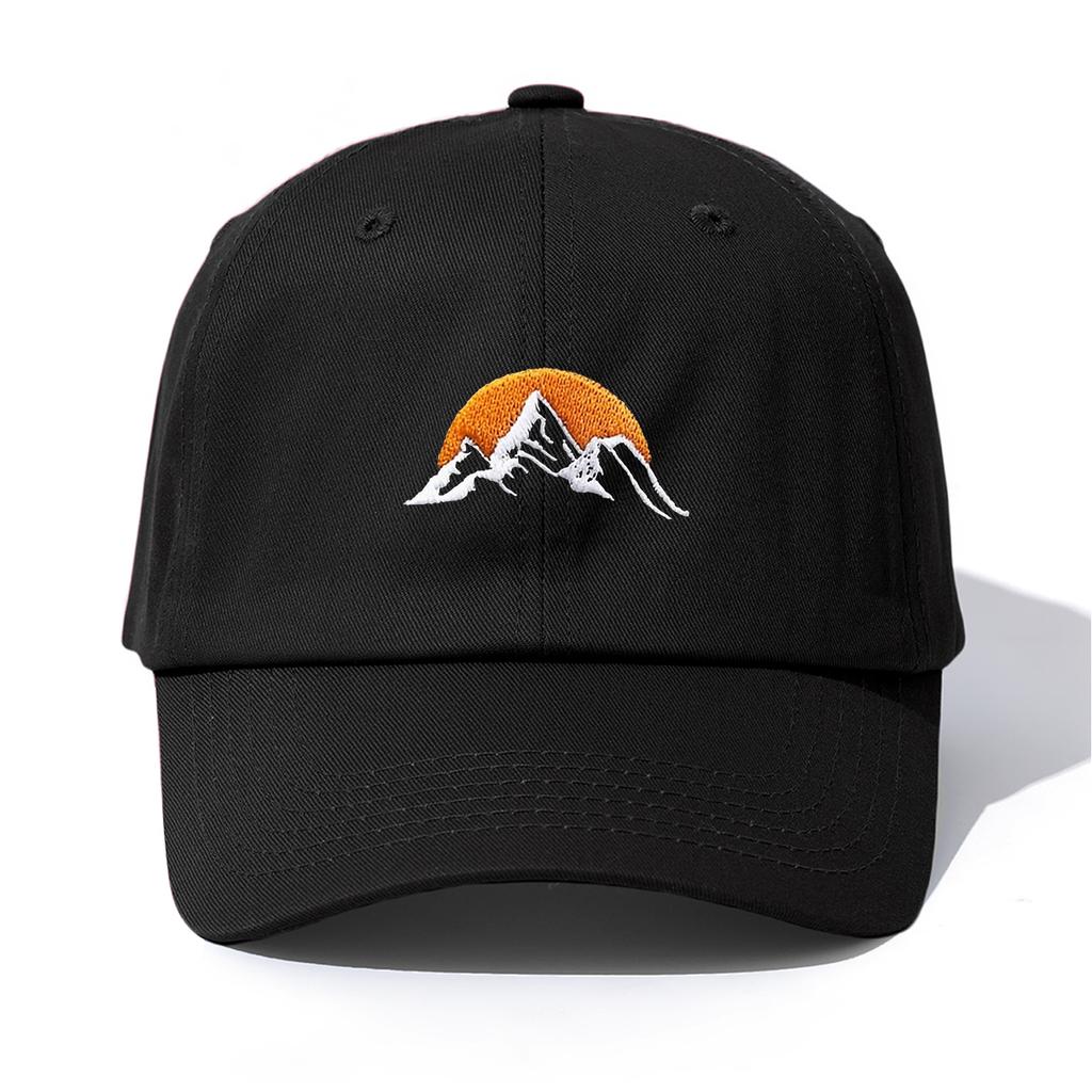 1pc SunRise Embroidery Baseball Cap for Adults,Minimalist Retro Style Casual Soft Adjustable Dad Hat,Perfect As Gift