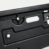 Black ABS Front License Plate Bracket, Replacement Mount with Multiple Mounting Points and 6 Included Screws for the Stated Application
