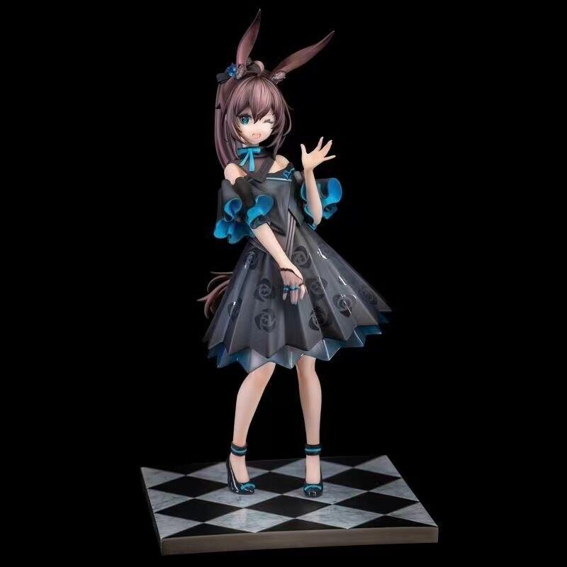 Anime Blink Amiya Luna Figurine: Beautiful Domestic Girl In Sexy Black Stockings