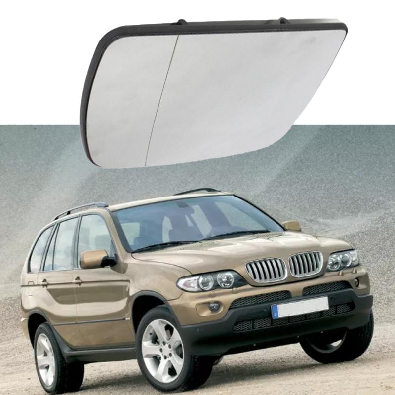 Heated Side Mirror Glass Rearview Mirror Glass Lens For BMW X5 E53 1999-2006 51168408797 51168408810