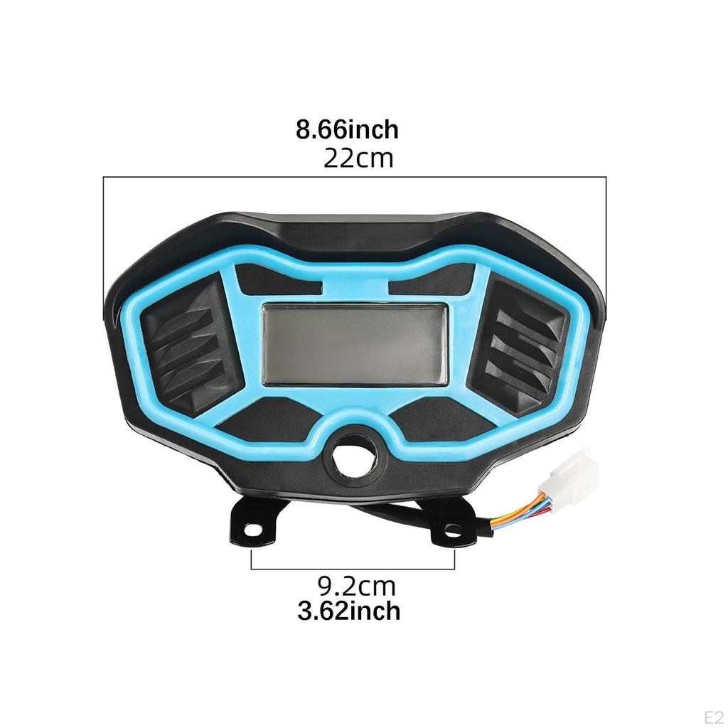 48-72V Electric Tricycle Dashboard Speedometer Digital Display Spare Part Dustproof Easy