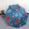 1pc Christmas ornaments Automatic Folding Umbrella - Portable Collapsible Design, 8-Rib Iron Frame, Durable Fabric yy251125158