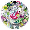 50 Cartoon Alien Stickers: Trendy, Waterproof Decorations for Laptops, Diaries, Cars