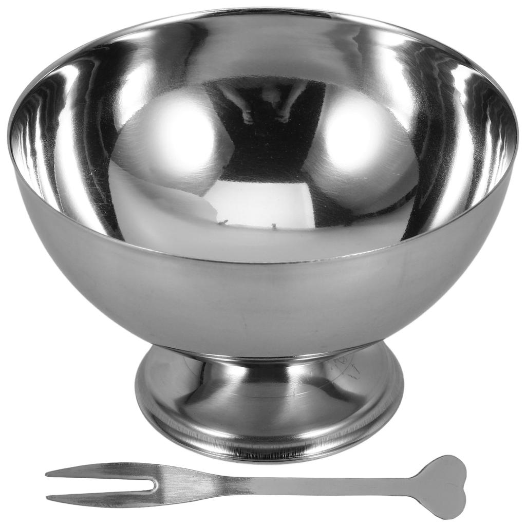 Stainless Steel Dessert Cup Snack Bowl Kitchen Supply Container Salad Fruit Storage Displaying