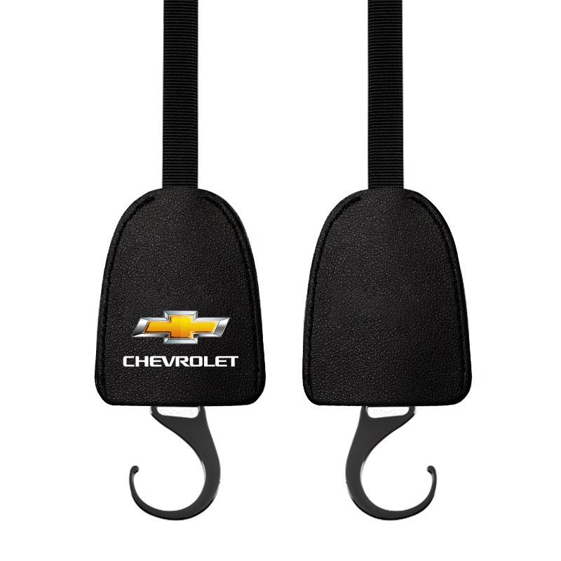 For Chevrolet KM0Leather Car Seat Back Hooks Portable Hanging Bag Rack for Chevrolet Crvalier Malibu Captiva Cruze Silverado Spark Valve Stems