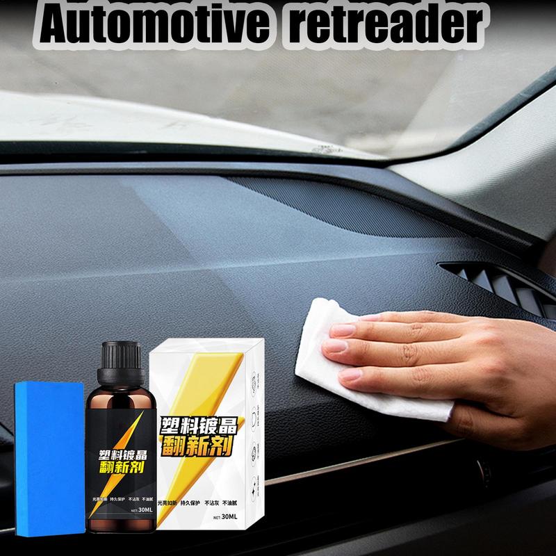 Car Coating Trim Restore Automobile Parts Refurbish Agent Auto Detailing Supplies 30ml Car Interior Refurbishment Agent For