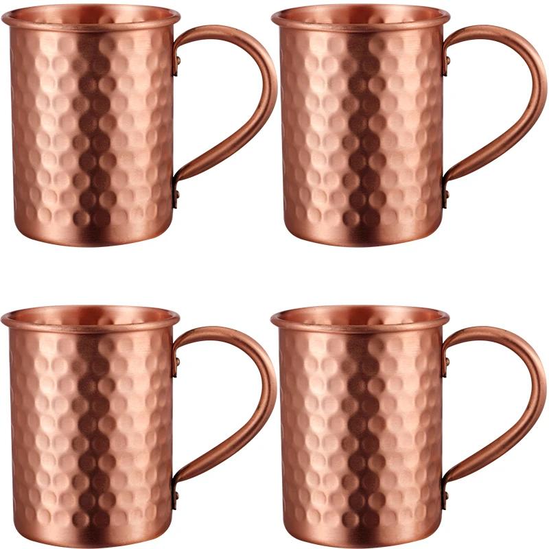 400ml Edelstahl Moskau Mule Becher Handgefertigt Langlebiger Cocktailbecher für Hausbar Trinkgeschirr Geschenkstahl