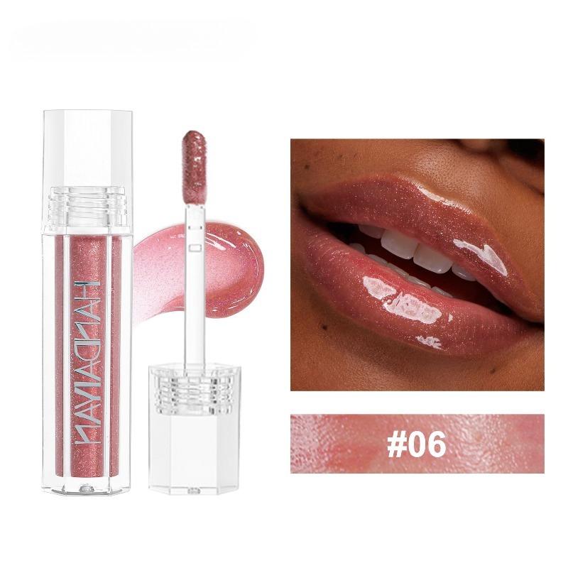 Pearl Lip Gloss - Moisturizing and Shimmering Color Lip Coating - Transparent and Hydrating - Easy To Apply