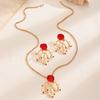 High-End Ocean-Inspired Coral Necklace for Girls - Versatile, Fashionable Red Accessory