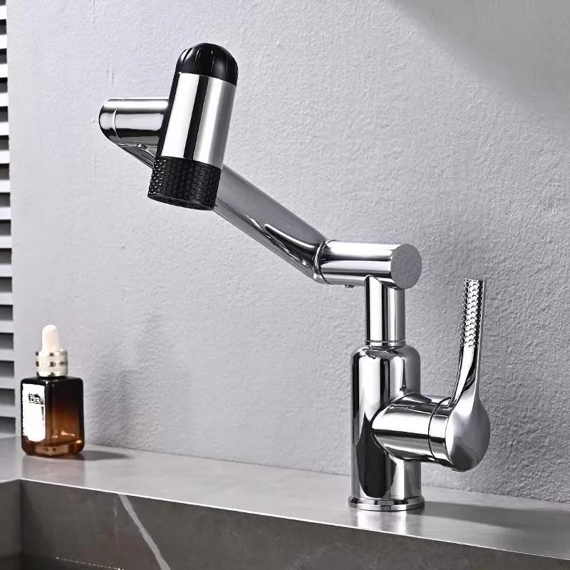 Modern Faucet Bathroom Multi-functional Household Universal Rotation Shower Faucet Washbasin Cold Tap Bathroom Accessories