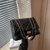 Fashion Versatile Rhombus Chain Bag Women's New Textured Versatile Commuter Shoulder Crossbody Small Square Bag