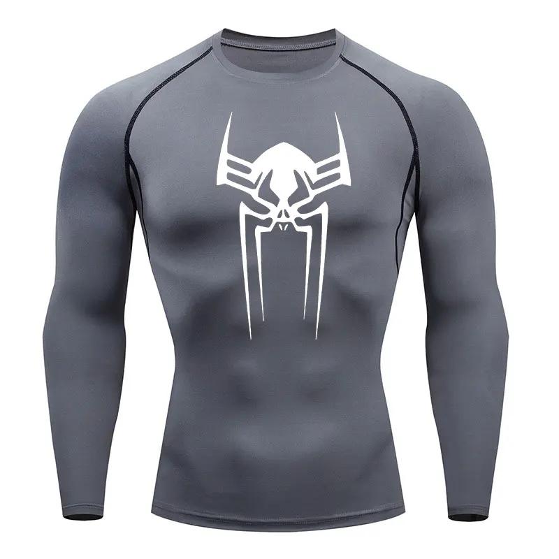 Fitness Man T-shirt Compression Men Four Seasons Vacation Casual Adult  Short Sleeve Spider  Fashion Print  Multi-color Trend