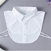 Einheitsgröße Falscher Hemdkragen Eleganter Abnehmbarer Button-Up-Kragen für Lagen-Outfit-Styling Modeaccessoire Ärmelloses Design