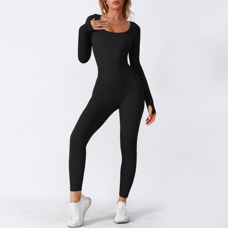 Clearance Is Non-refundable, Seamless One-piece Yoga Clothes, Integrated Sports Training, Fitness Clothes, High Elastic Belly and Shapewear.