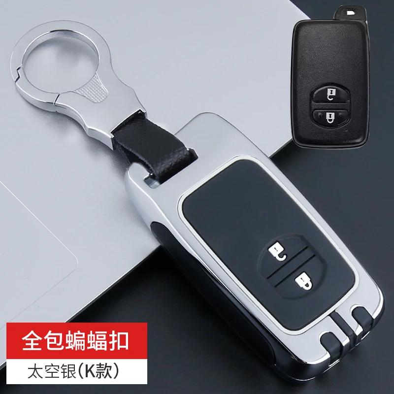 2 3 כפתורים סגסוגת אבץ +סיליקון כיסוי מלא נרתיק מפתח לרכב לטויוטה פריוס 30 אלפא אקווה לנד קרוזר אוריס ללקסוס LC 200
