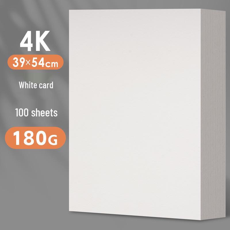 A4 White Cardstock, Black & Colored Paper, Thickened for DIY Kindergarten Crafts & Projects, A3/A4 Size.