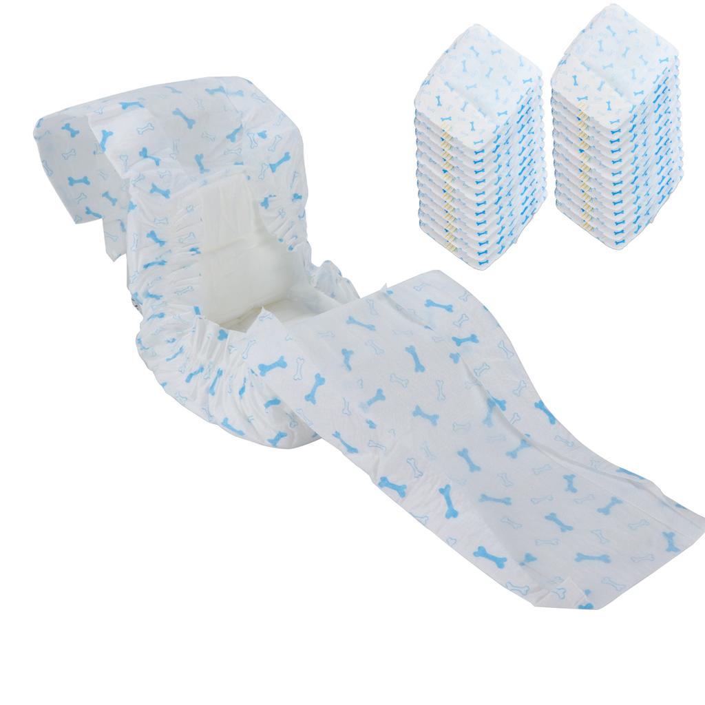 Male Dog Diapers Bamboo Charcoal Deodorization Pet Disposable Belly Wrap Bands with Leaking ProtectionXS. 26pcs