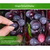 1Pcs Realistic Plastic Artificial Grapes Bunches Simulation Fake Fruit with Leaves for Vintage Home Decor Party Table Display
