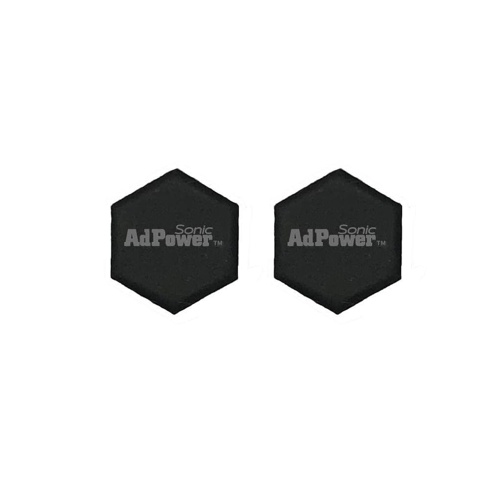AdPower Sonic Hexagon S Set of 2 Audio Instruments Sound Quality Improvement Sheet Audio (Black) Accessories…