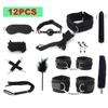BDSM Bondage Set Sex Product Erotic Toys For Adults Games Plush Leather Handcuffs Nipple Clamps Gag Whip Rope Anal Plug