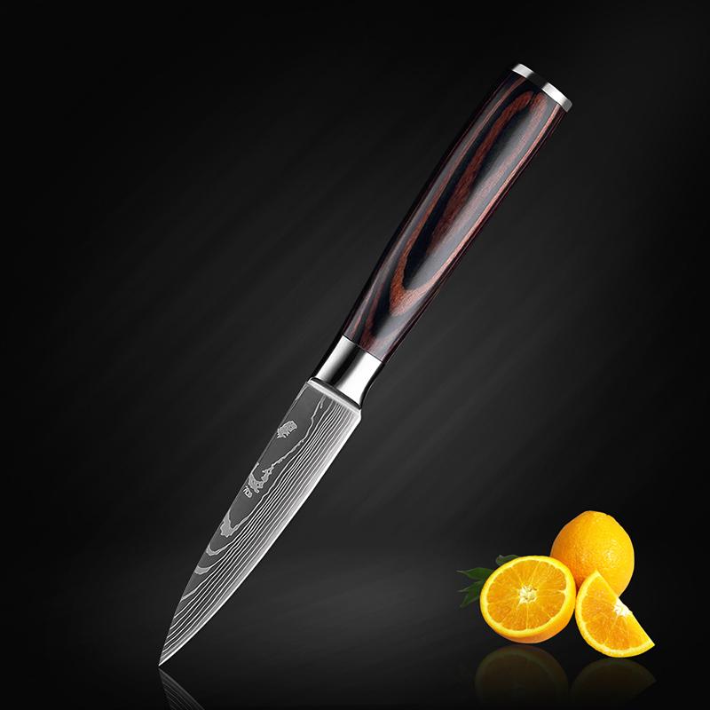 5Psc Stainless Steel Chef Knives Set Kitchen Knife Set Butcher Boning Knife Vegetable Knives Cutter