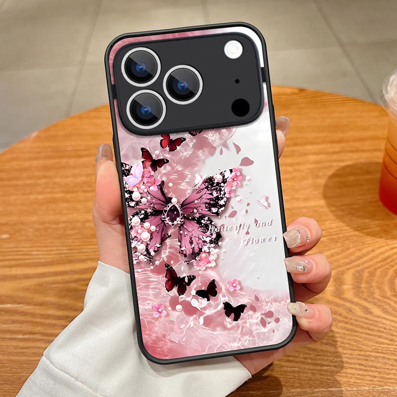 Fantastic Butterfly Print Case For iPhone 17 18 Pro Max Magnetic For Magsafe Slim Hybrid Matte Cover For iPhone 16 15 14 13 Pro Max 17E
