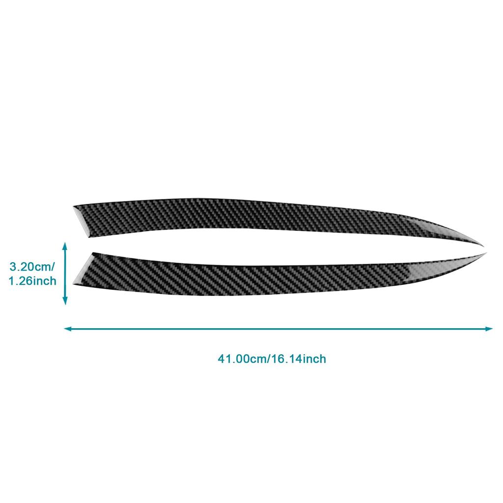 AIRSPEED Nakładka na brwi reflektorów samochodowych z włókna węglowego dla Mazda 3 Custom Zewnętrzny Stylowy i zawiera taśmę ułatwiającą montaż (2019-2025) -