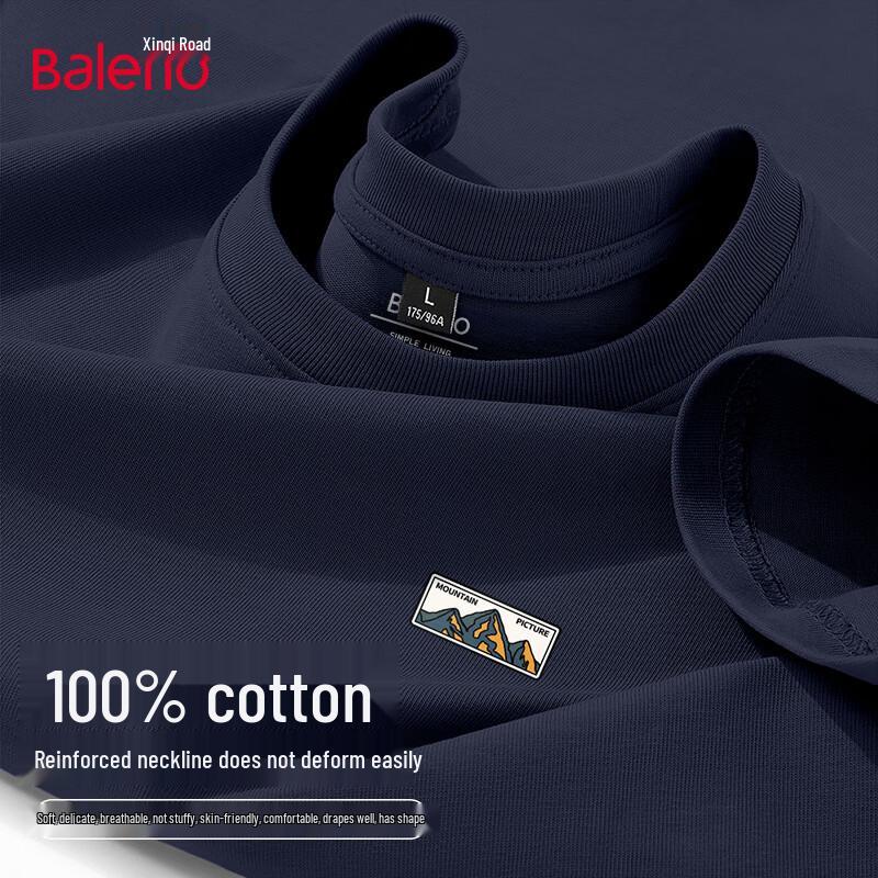 Baleno Men s Pure Cotton Short Sleeve T-Shirt 4XL