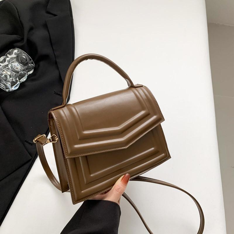 Trendy Pu Leather Small Square Crossbody Bag With Magnetic Closure For Everyday Use