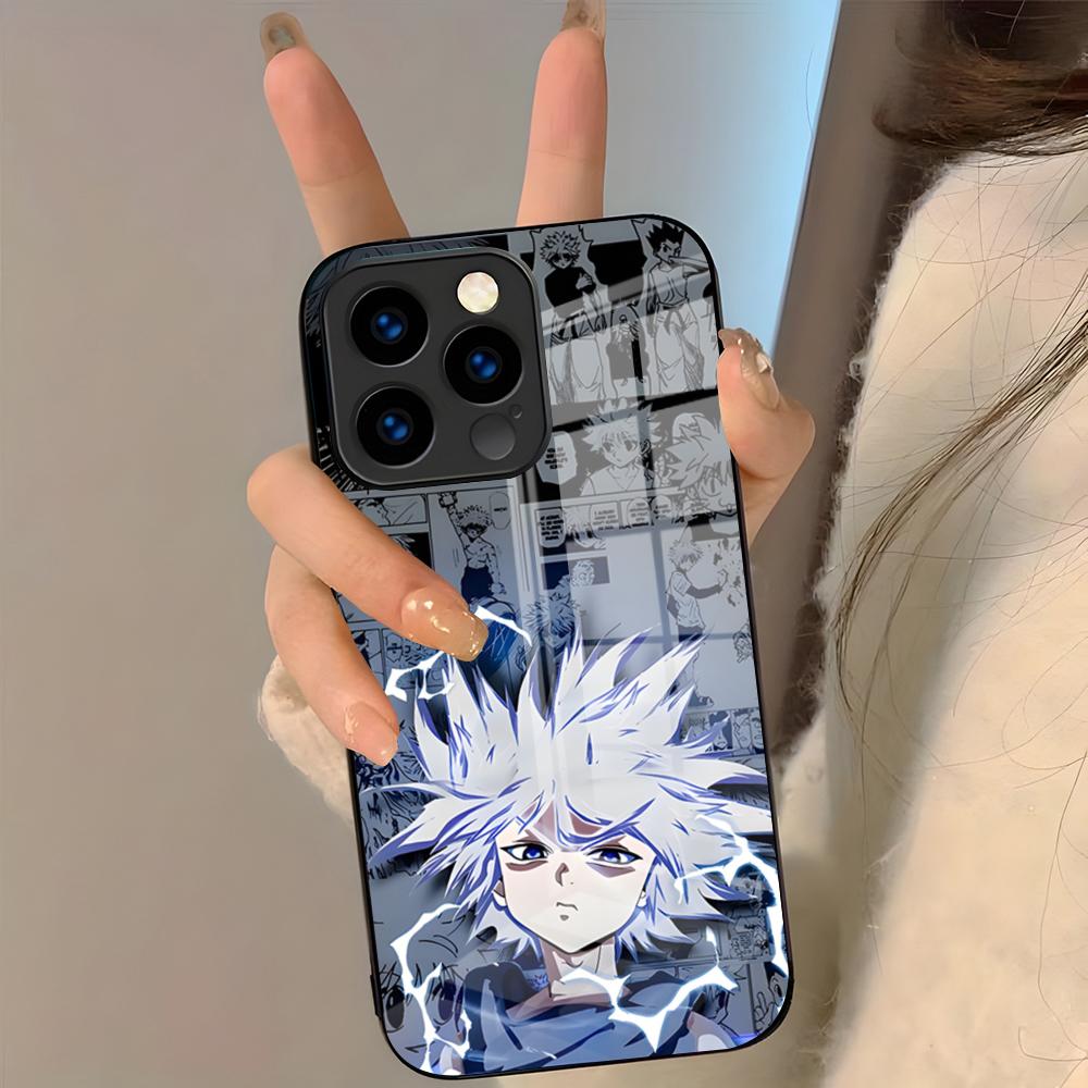 Hunter X Hunter Killua Phone Case For IPhone 17 Pro Max 16 15 14 Pro Max 13 11 Plus Glass Cover