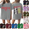 Womens T Shirts 3/4 Sleeve Shirts Solid Color Pullover SSummer Spring Tops Blouses