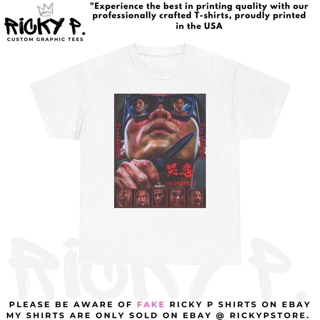 The Sadness 2021 Horror Zombie Movie 100% Cotton T-shirt Mens Tees Top Unisex Heavy Cotton Tee