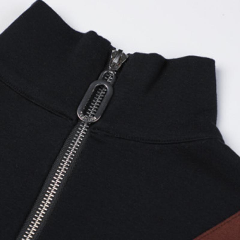 Cămașă confortabilă cu fund pentru femei, cu mâneci lungi, pe jumătate gât, mărime mare, în stil de toamnă și iarnă, de sus interior cald