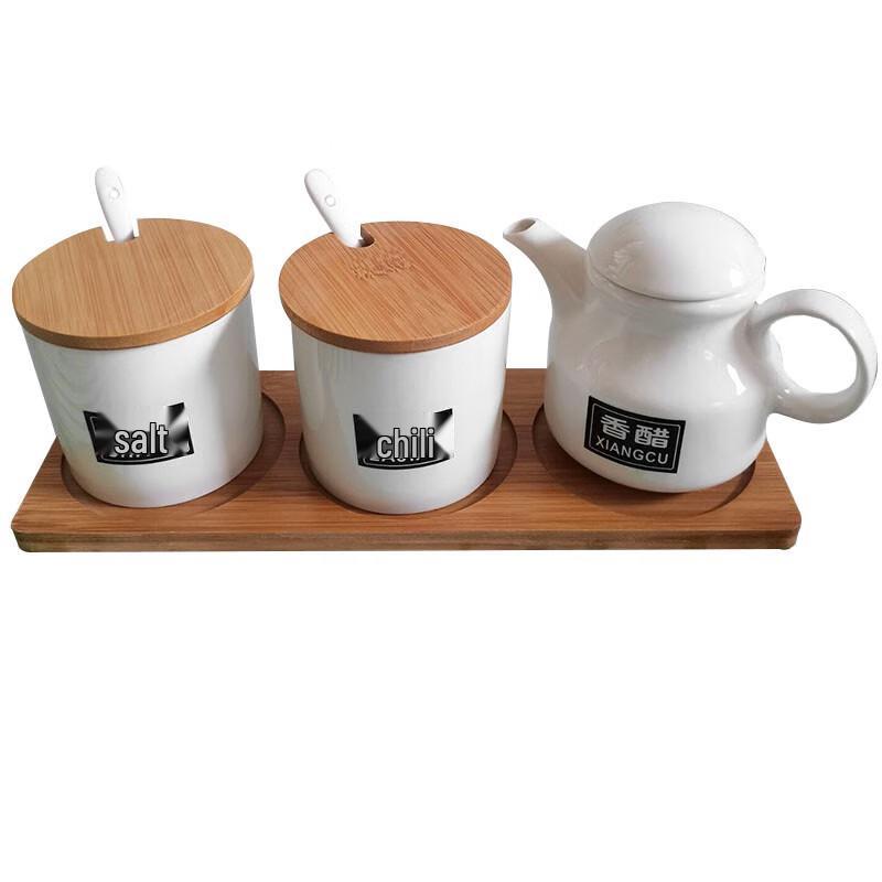 Ceramic Seasoning and Spice Jar Set