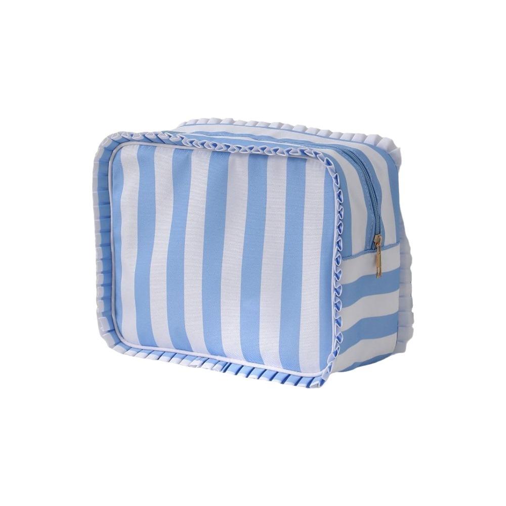Waterproof Lacework Makeup Bags Nylon Grid Printing Storage Bag Toiletry Organizer  for Women Girls