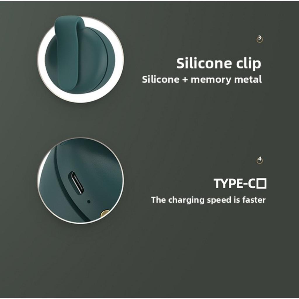 Portable Bladeless Mini Fan with 3-Speed Adjustable Settings, USB Rechargeable, 900mAh Battery for Long-Lasting Use, Lightweight & Rotating Design