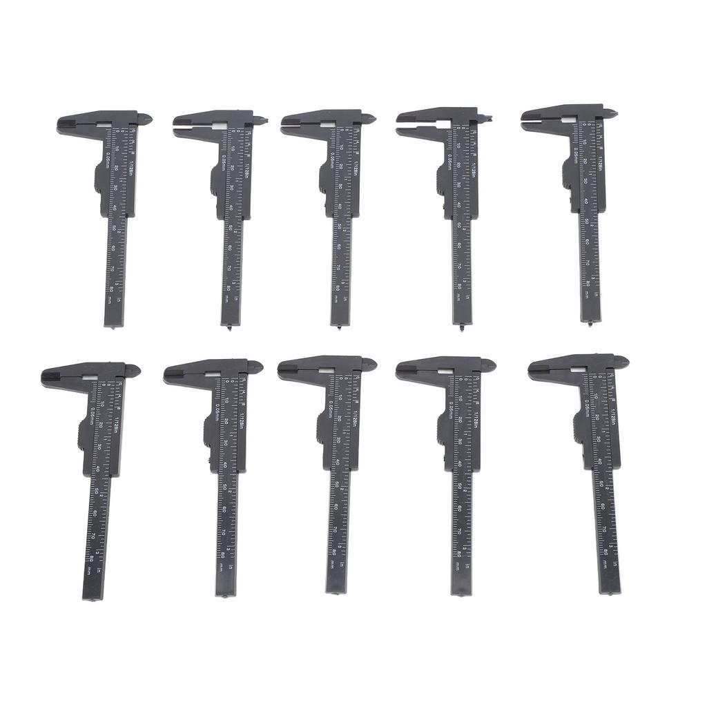 10Pcs 80mm Black Eyebrow Tattoo Measuring Ruler Disposable Microblading Positioning Brow Vernier