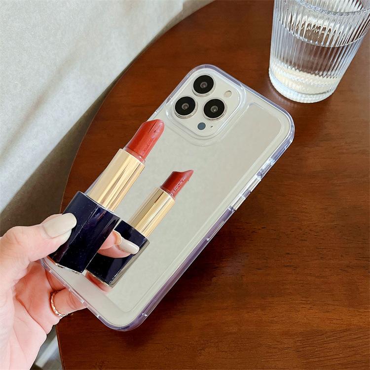 Applicable to Samsung Z Flip5 folding screen mirror mobile phone case Z Flip6 makeup mirror anti-drop case back cover protective case