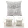 Romantics White Wedding Rings Pillow Lovely Bowknot Pattern Pillow European Styles for Wedding Parties