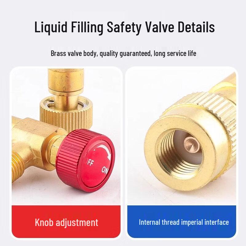 AC Refrigerant Charging Safety Valve