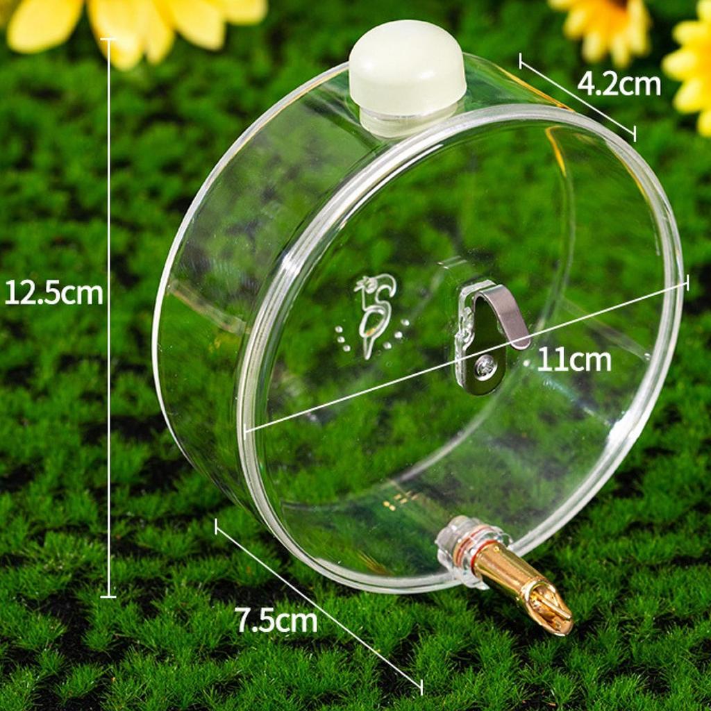 Cage Bird Water Feeder Automatic Drinking Device Sturdy Bottle for Parrots and Aviary Birds Hydration