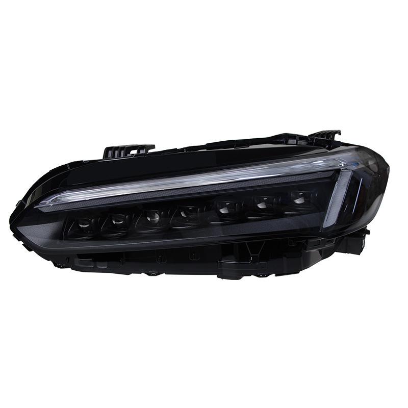 Compatible LED Lens Headlight Assembly with Sequential Turn Signal for 22 Eleventh-Gen Civic Models