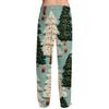 Herren Pyjamahose mit Weihnachtsdruck für Freizeit und Schlaf