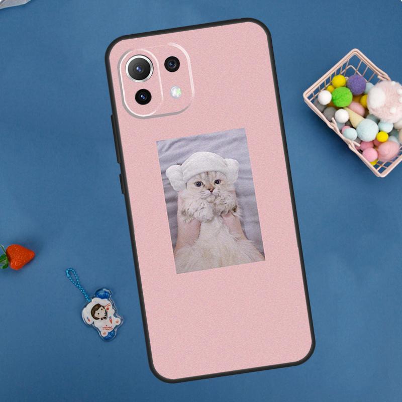 Pink Aesthetic Cute Cat Animal Case For Xiaomi 15 Ultra 13 14 11T 12T 13T 14T Pro POCO X7 Pro F5 F6 M6 X3 X5 X6 Pro Coque