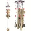 1pcs Hanging Wind Chime Metal Tube Traditional Bronze Hanging Decor Wind Chime Craft for Outdoor Garden Terrace Decoration