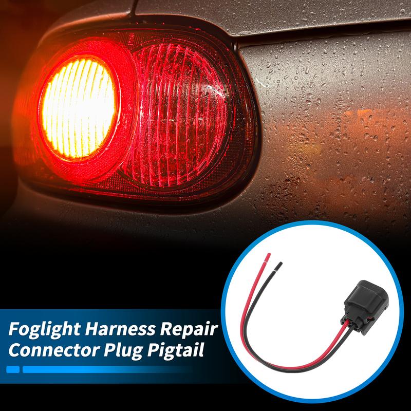 UXCELL Foglight Harness Repair Connector Plug Pigtail for Honda Accord 2016-2017