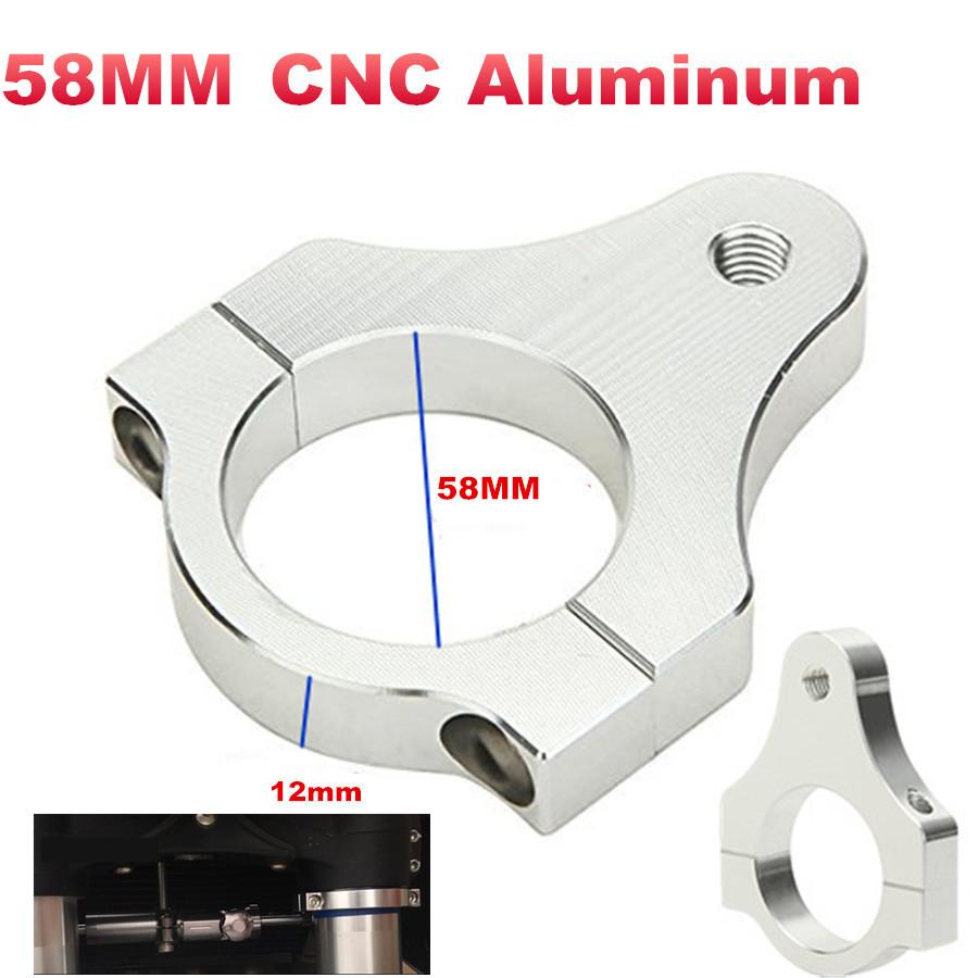 Motorcycle 58Mm Cnc Aluminum Steering Damper Fork Frame Mounting Clamp Bracket