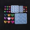 Love Heart Silicone Mold Jewelry Making DIY Tool UV Epoxy Resin Molds Dried Flower Resin Decorative Crafts