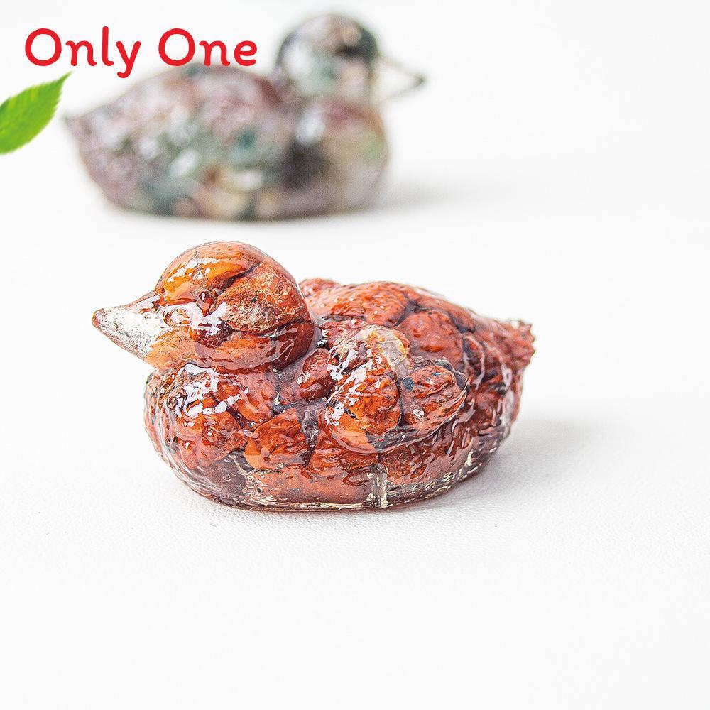 Water Crystal Resin Art Piece Duck Ornament For Home And Tabletop Decor
